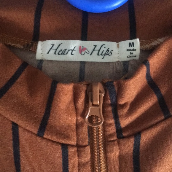 Brown & Black bodysuit top - Picture 3 of 4